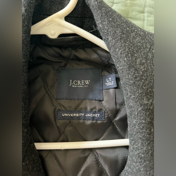 J. Crew mens university jacket (charcoal, L tall) - Picture 3 of 3